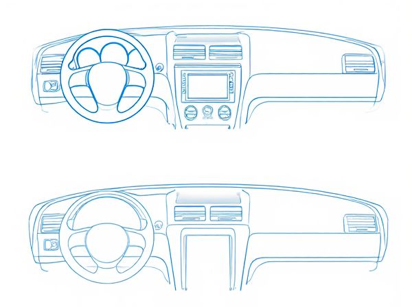Flat Dashboard Layout vs. Tiered Dashboard Layout in Car Interiors: What's the Difference?